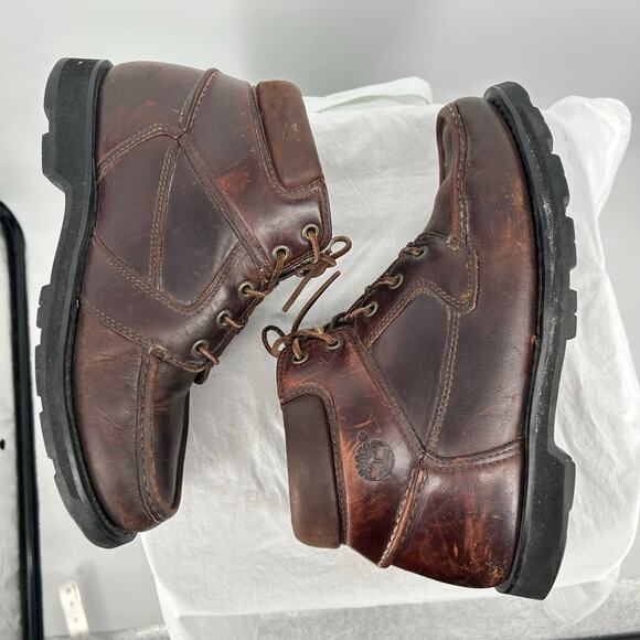 VTG Men\'s Brown Leather Timberland Chukka Moctoe Gore-Tex Waterproof Boots 9M main image 7